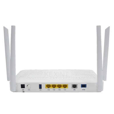 KEXINT FTTR Gigabit Ethernet स्मार्ट मिनी ONT, 4GE POTS 2.4G 5G WIFI6 XPON ONU