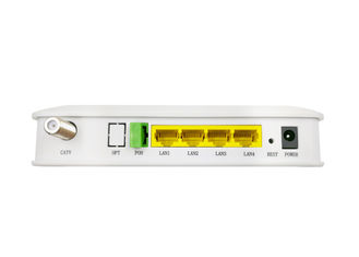 FTTH पोन GPON ONU 1GE पॉट्स 1U वाईफ़ाई 2.4G 5G हाई स्पीड नेटवर्क डिज़ाइन