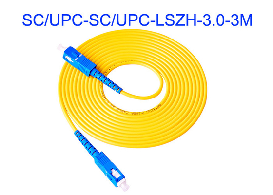 Aramid SC/UPC FTTH वितरण बॉक्स SM 3m लंबाई ऑप्टिकल नेटवर्क निर्माण