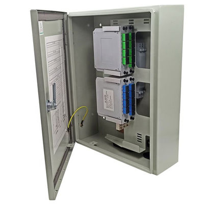 2 पीसी 1X16 पीएलसी स्प्लिटर फाइबर ऑप्टिक डिस्ट्रीब्यूशन बॉक्स, मेटल ऑप्टिकल फाइबर जंक्शन बॉक्स: