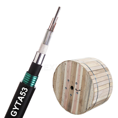 GYTA53 2-144 करोड़ फाइबर ऑप्टिकल केबल KEXINT FTTH G.652D मल्टीट्यूब आर्मर्ड स्ट्रैंडेड