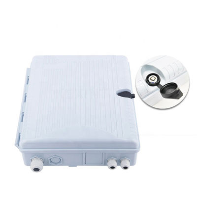 FTTH 32 कोर फाइबर ऑप्टिकल डिस्ट्रीब्यूशन बॉक्स KEXINT KXT-16I PLC ABS PC व्हाइट के साथ