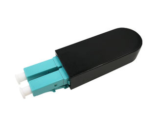 एलसी ओएम 3 डुप्लेक्स एमएम मल्टी मोड फाइबर ऑप्टिकल पैच कॉर्ड लूपबैक कनेक्टर एडाप्टर
