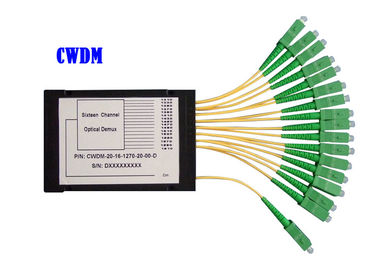 8CH 16CH 32CH CWDM DWDM फाइबर Mux Demux मॉड्यूल ऑप्टिक ABS 1260 ~ 1620 dB