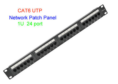 1U 19 इंच UTP कॉपर लैन केबल 2U CAT5E CAT6 24 48 पोर्ट RJ45 नेटवर्क पैच पैनल